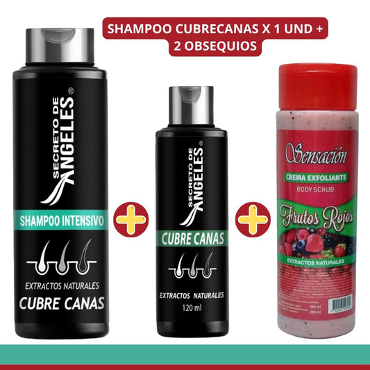 Original Shampoo Cubre Canas Secreto de Ángeles➕Colageno y Exfoliante GRATIS🎁