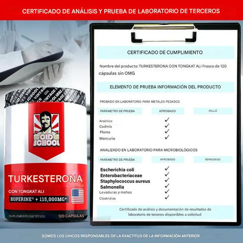 🔥TURKESTERONE - 120 CÁPSULAS