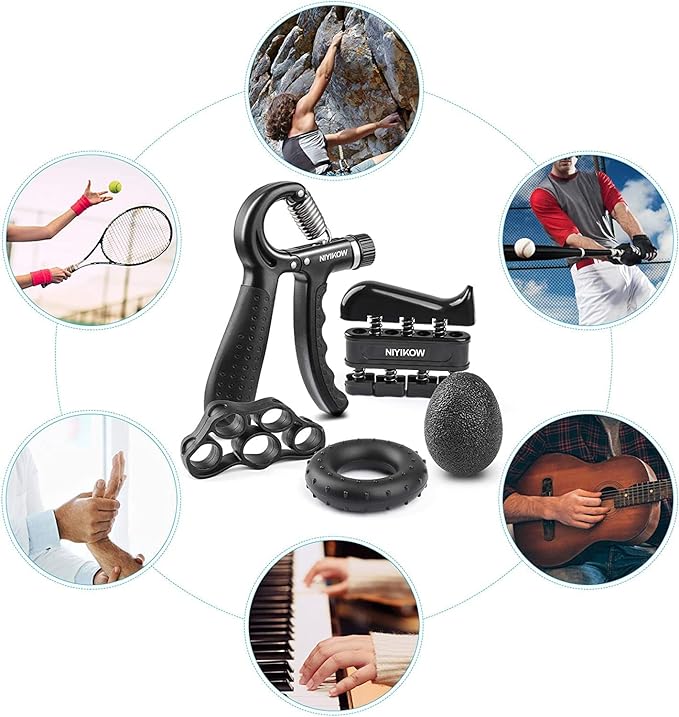 Kit Ejercitador Hand Grip 5 en 1