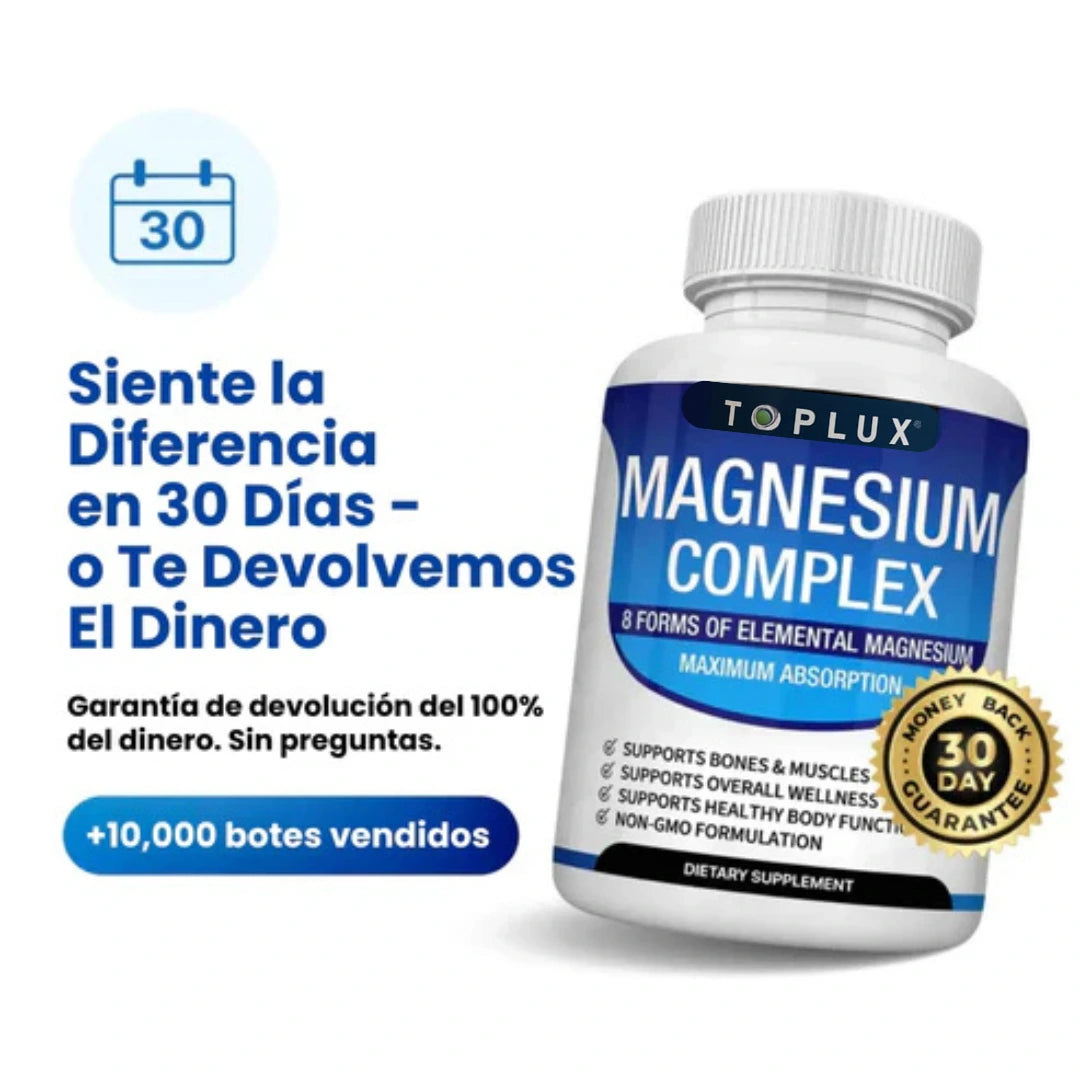 Magnesio Complex 8 Beneficios en 1 - 90 CAPSULAS
