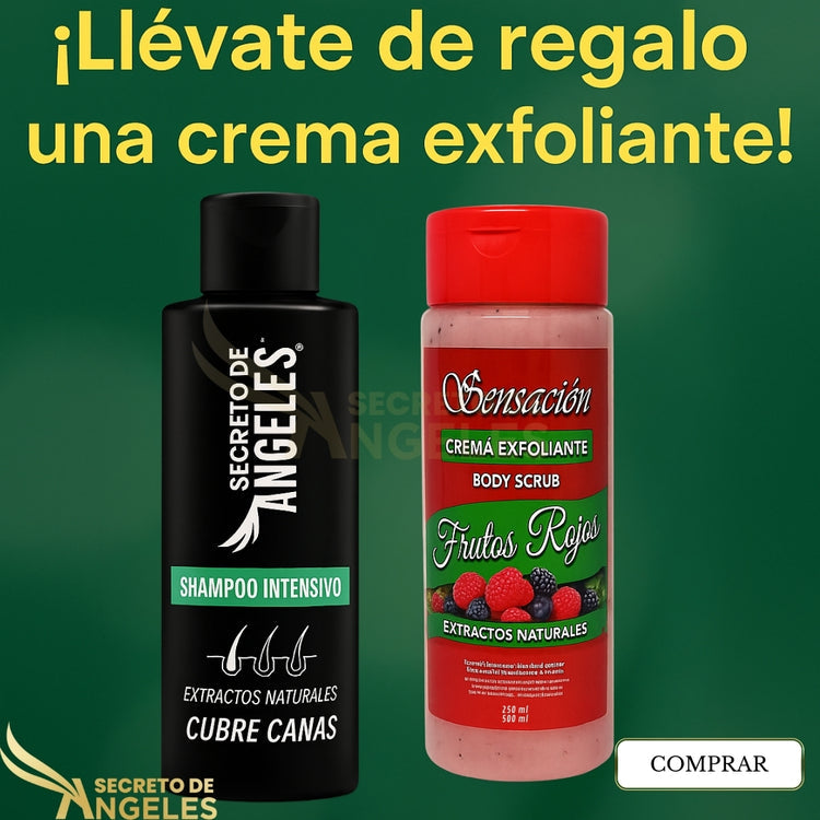Original Shampoo Cubre Canas Secreto de Ángeles➕Colageno y Exfoliante GRATIS🎁