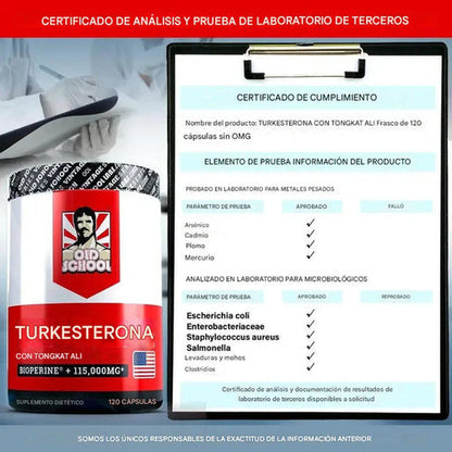 🔥TURKESTERONE - 120 CÁPSULAS