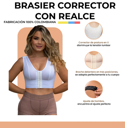 BRASIER CON REALCE Y CORRECTOR DE POSTURA
