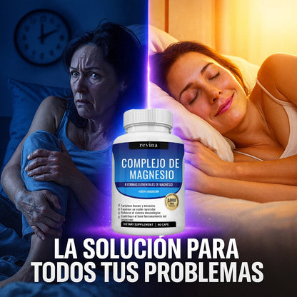 Magnesio Complex 8 Beneficios en 1 - 90 CAPSULAS
