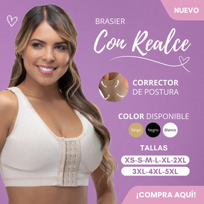 BRASIER CON REALCE Y CORRECTOR DE POSTURA