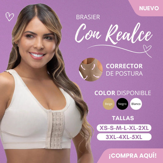 BRASIER CON REALCE Y CORRECTOR DE POSTURA