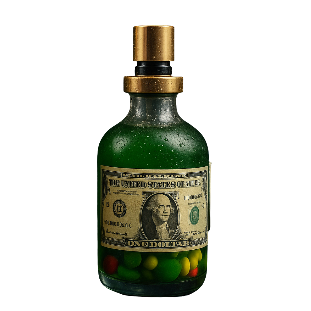 PERFUME DOLAR +AMULETO+ORACION